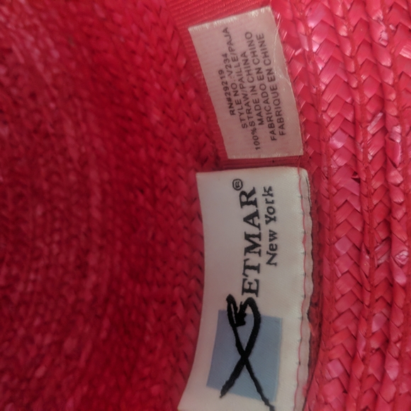 Hot Pink Straw Hat Cosplay Costume - Picture 10 of 10